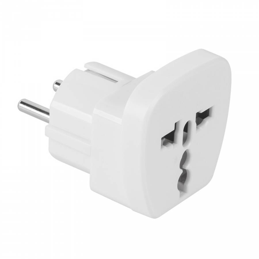 Adaptor Universal Tensiune Alb şi Stecher