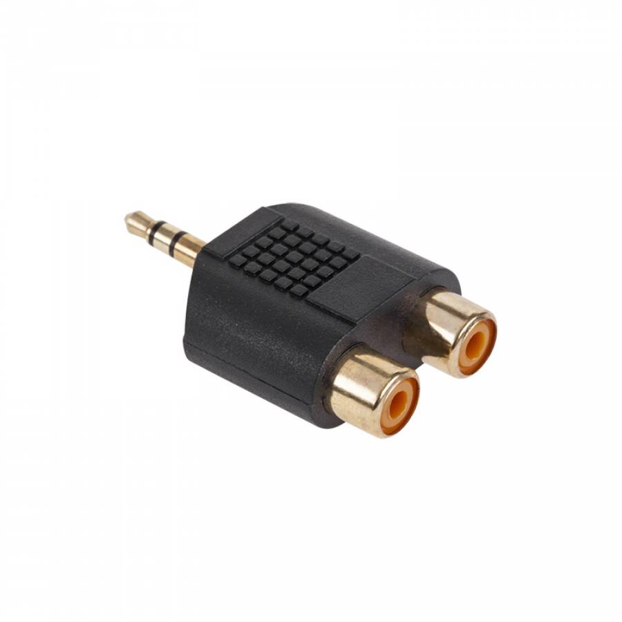 Adaptor Jack 3.5mm TATA-2RCA Gold