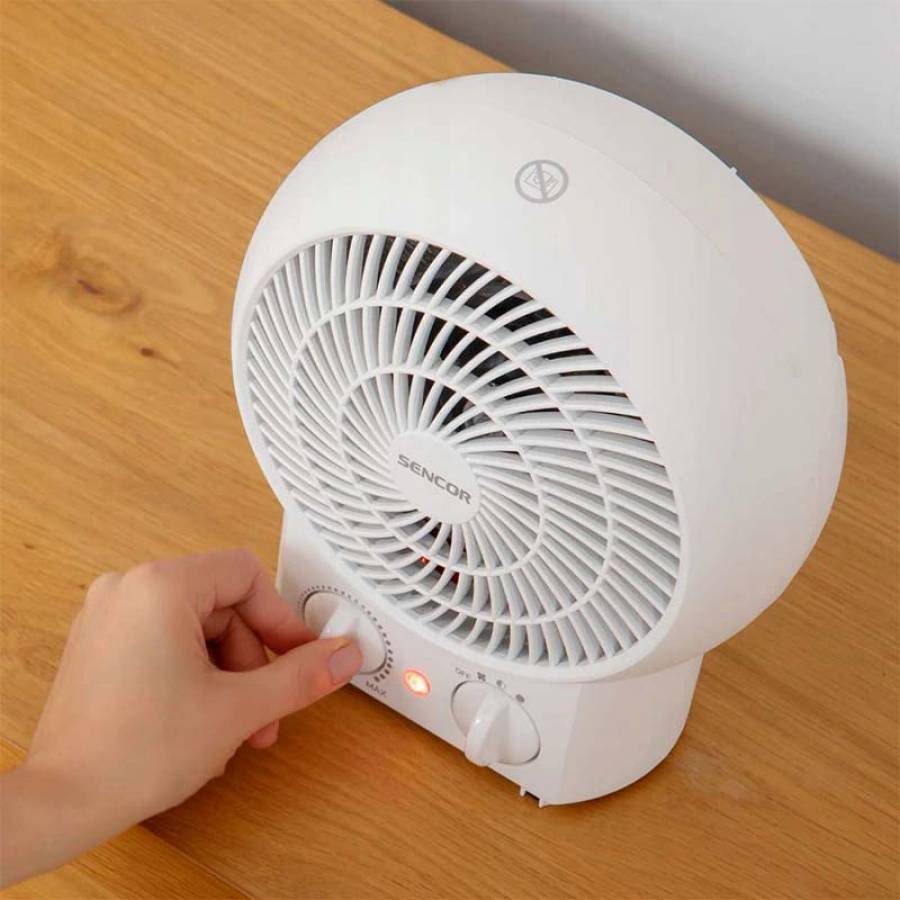 Aeroterma Electrica 2000w Control Termostat Supraîncălzire Transportabilечर