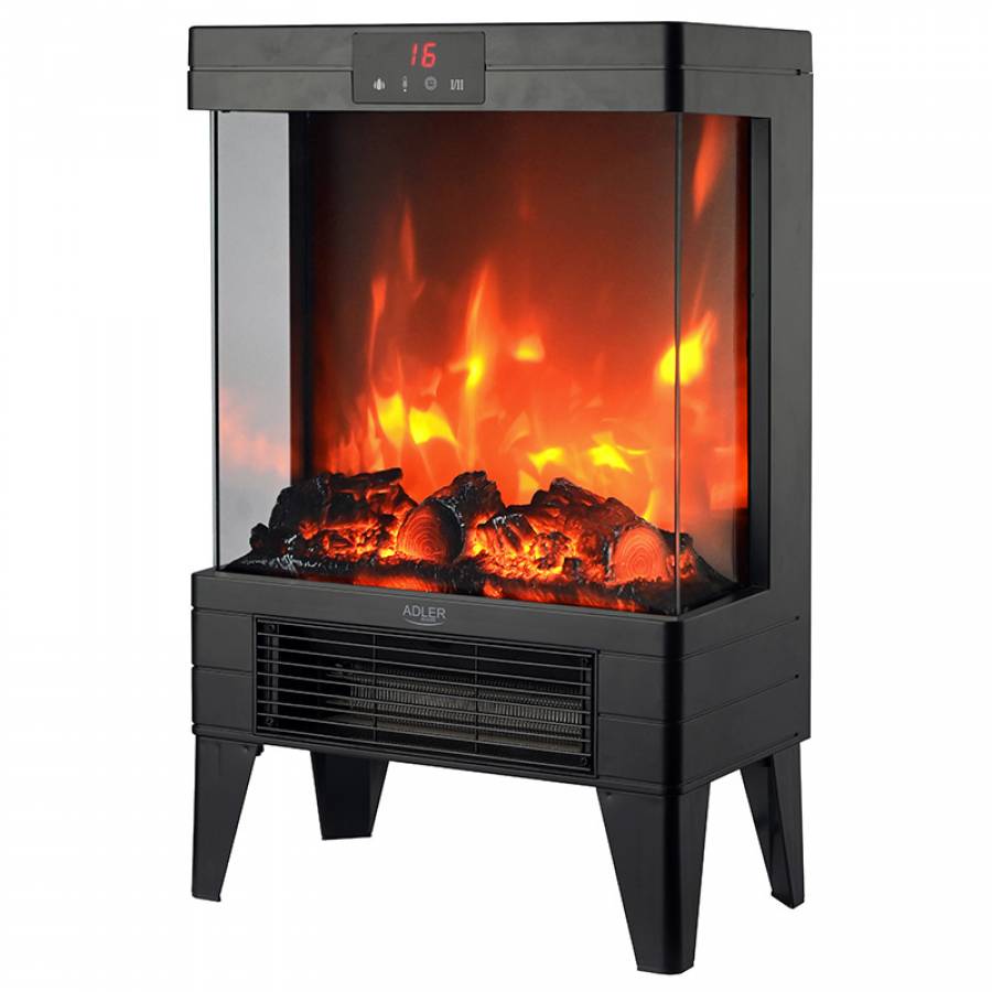 Aeroterma Electrica Semineu Efect Flacara 3D Led