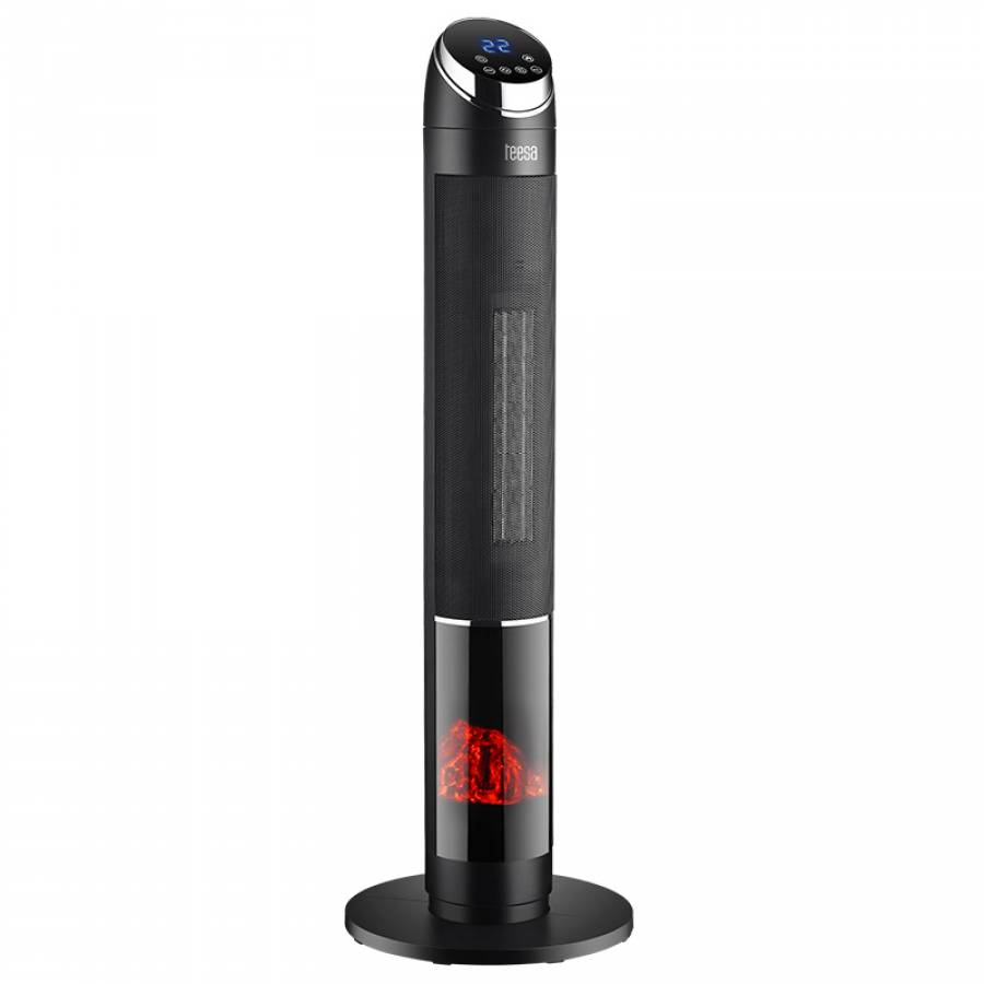 Semineu Electric Decorativ cu Aeroterma si Telecomanda Teesa