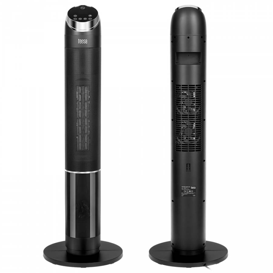 Semineu Electric Decorativ cu Aeroterma si Telecomanda Teesa