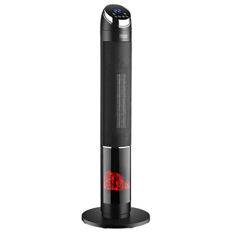 Semineu Electric Decorativ cu Aeroterma si Telecomanda Teesa