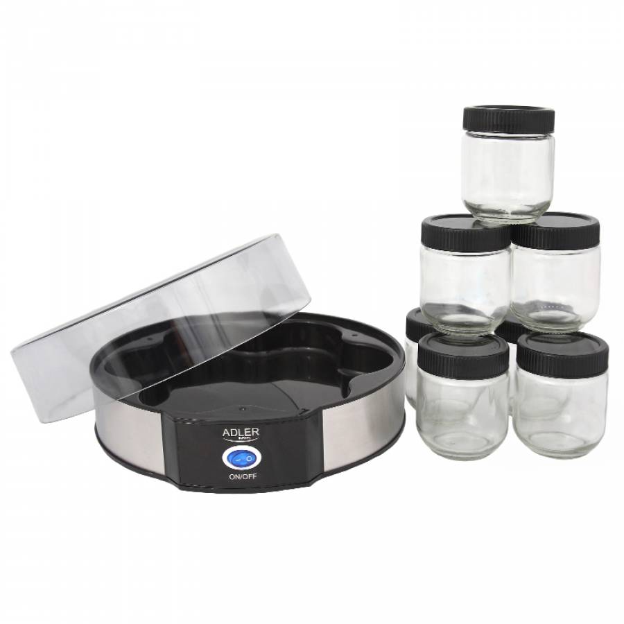 Produs Aparat Iaurt Borcane Sticla 7 X200 Ml Adler