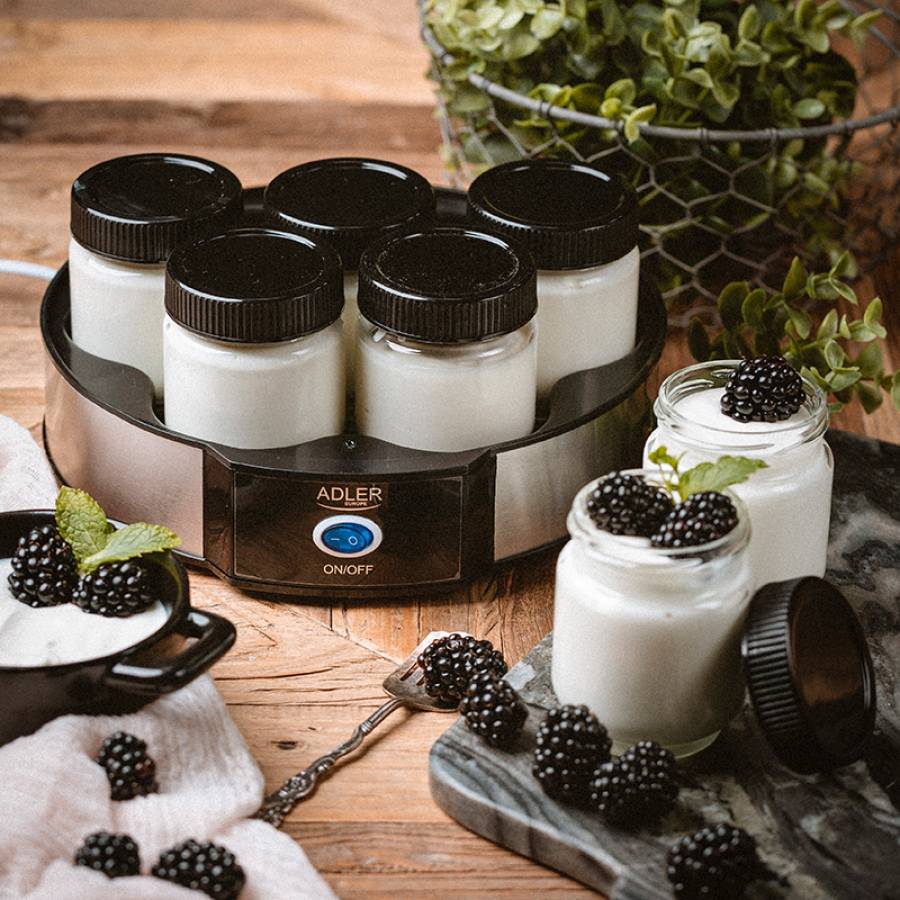 Produs Aparat Iaurt Borcane Sticla 7 X200 Ml Adler