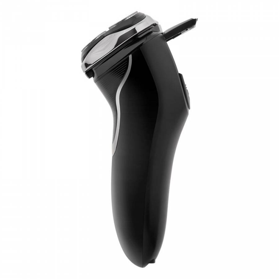 Aparat de ras rotativ Teesa T500, rezistente, lame duble, trimmer retractabil, acumulator.