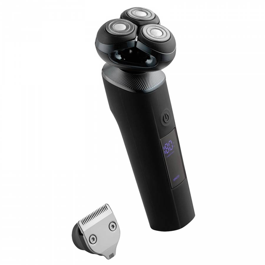 Aparat de ras titan cu afisaj, autonomie 180 minute, incarcare USB