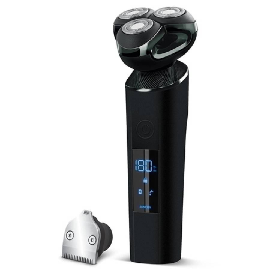 Aparat de ras titan cu afisaj, autonomie 180 minute, incarcare USB