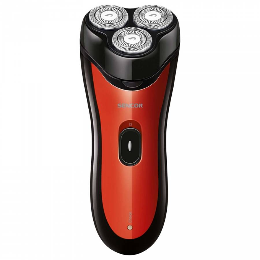 Aparat Rotativ Ras Sencor Rosu Baterie Incluse