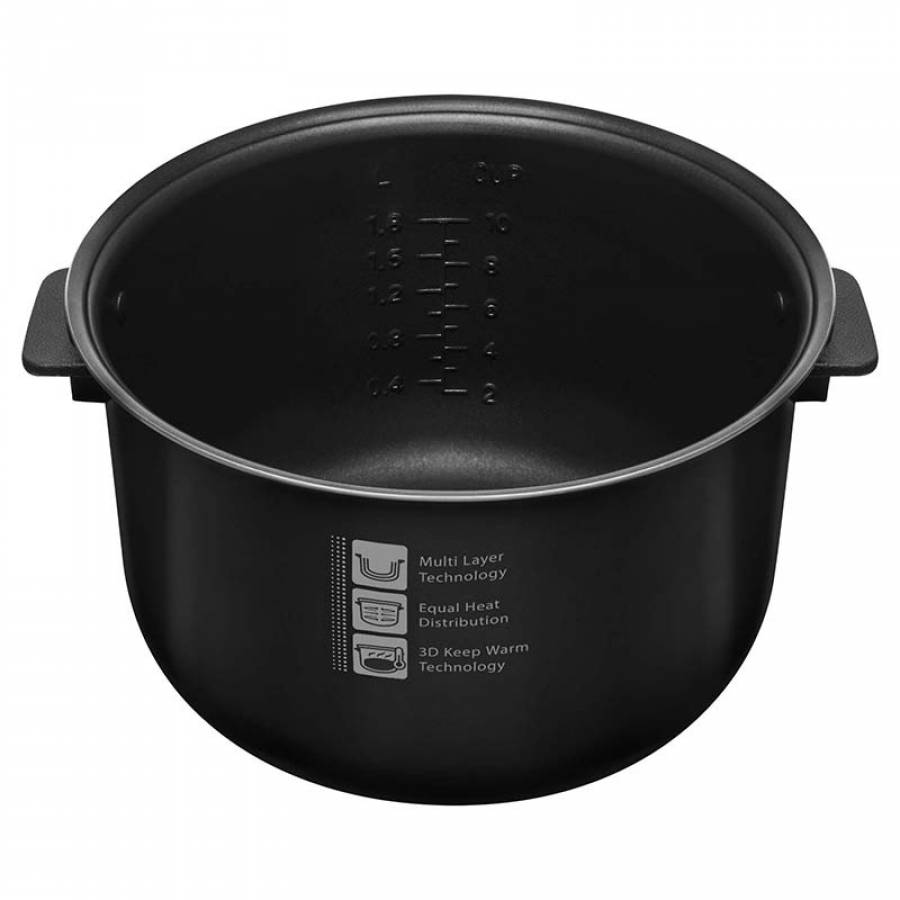 Aparat Gatit Orez, Capacitate 1,8 L, Automat, Protectie Tripla, Negru