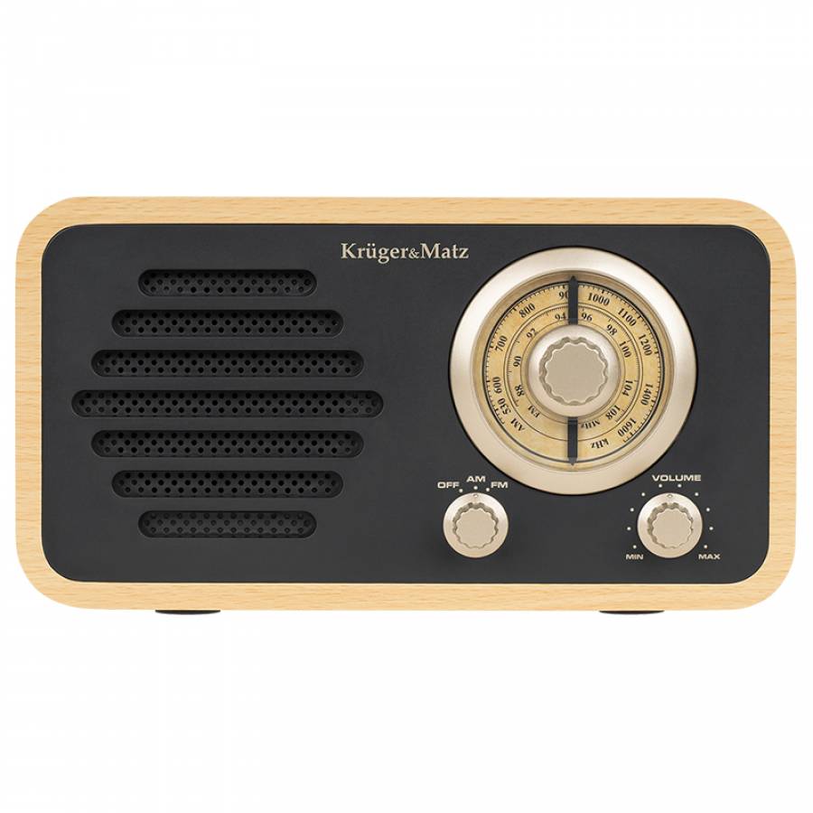 Radio portabil compact cu functii AM/FM si putere de 5W.