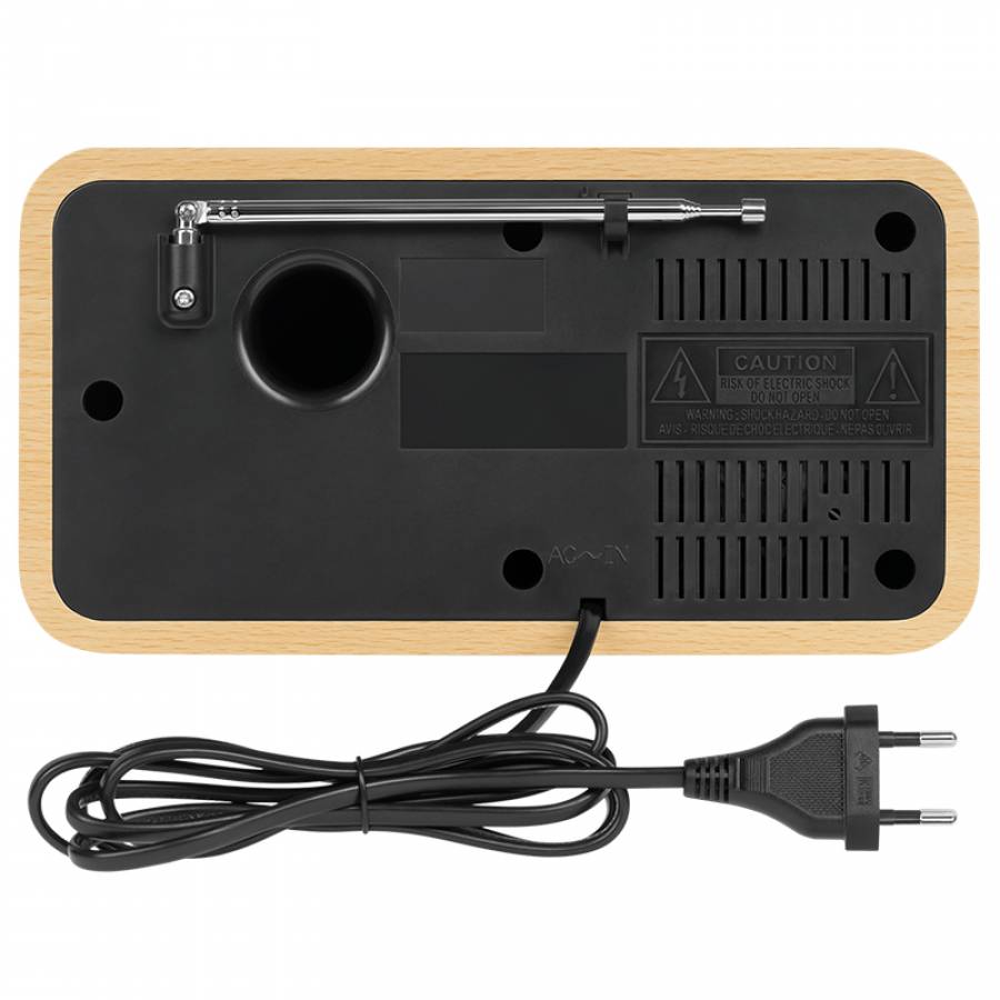 Radio portabil compact cu functii AM/FM si putere de 5W.