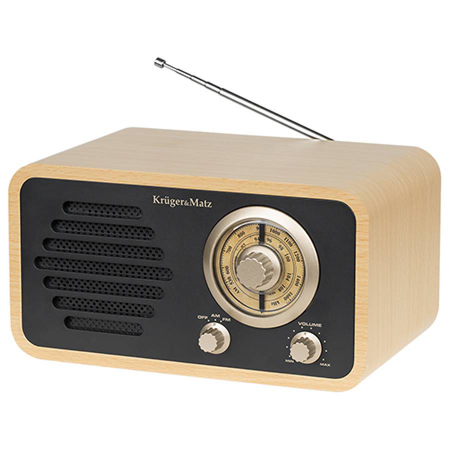 Radio portabil compact cu functii AM/FM si putere de 5W.
