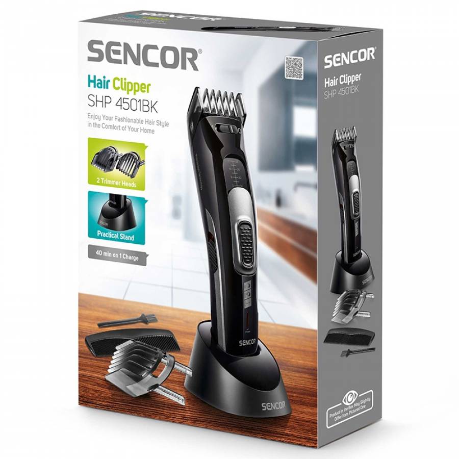 Tunsor Aparat Baterie Latime Taiere Sistem Senzor Negru