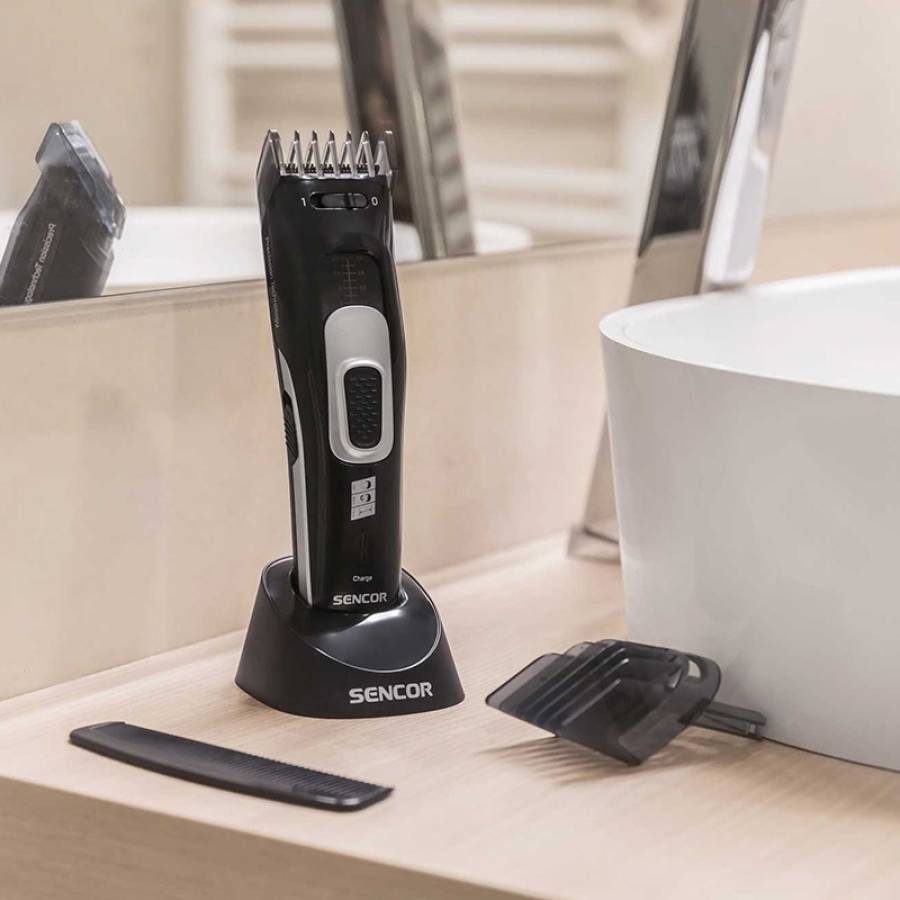 Tunsor Aparat Baterie Latime Taiere Sistem Senzor Negru