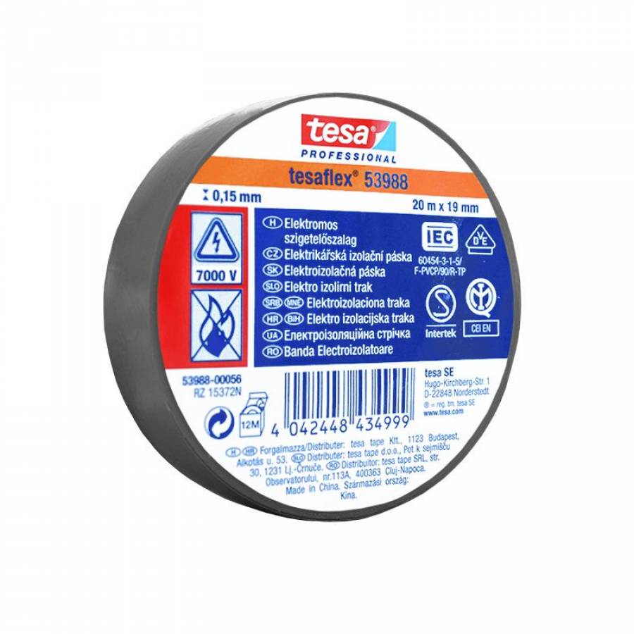 Set 10 Bucati Banda Izolatoare Tesaflex 20m Gri