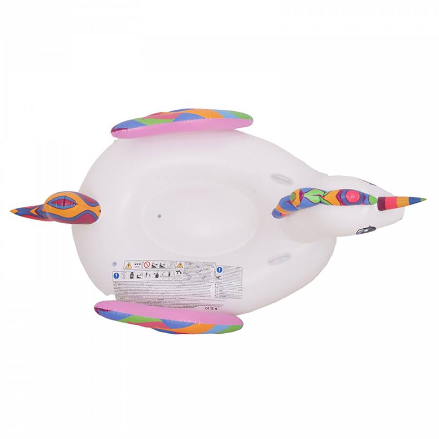 Barca Inflatabila Unicorn cu Manere, PVC, 222x132x123 cm
