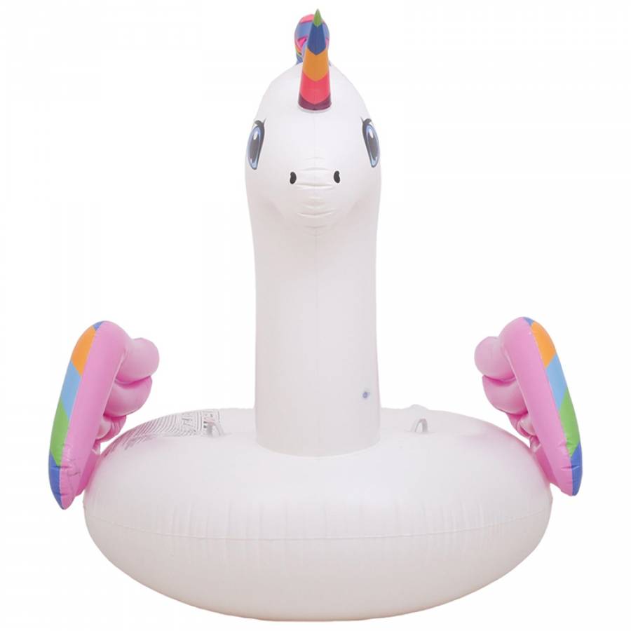 Barca Inflatabila Unicorn cu Manere, PVC, 222x132x123 cm
