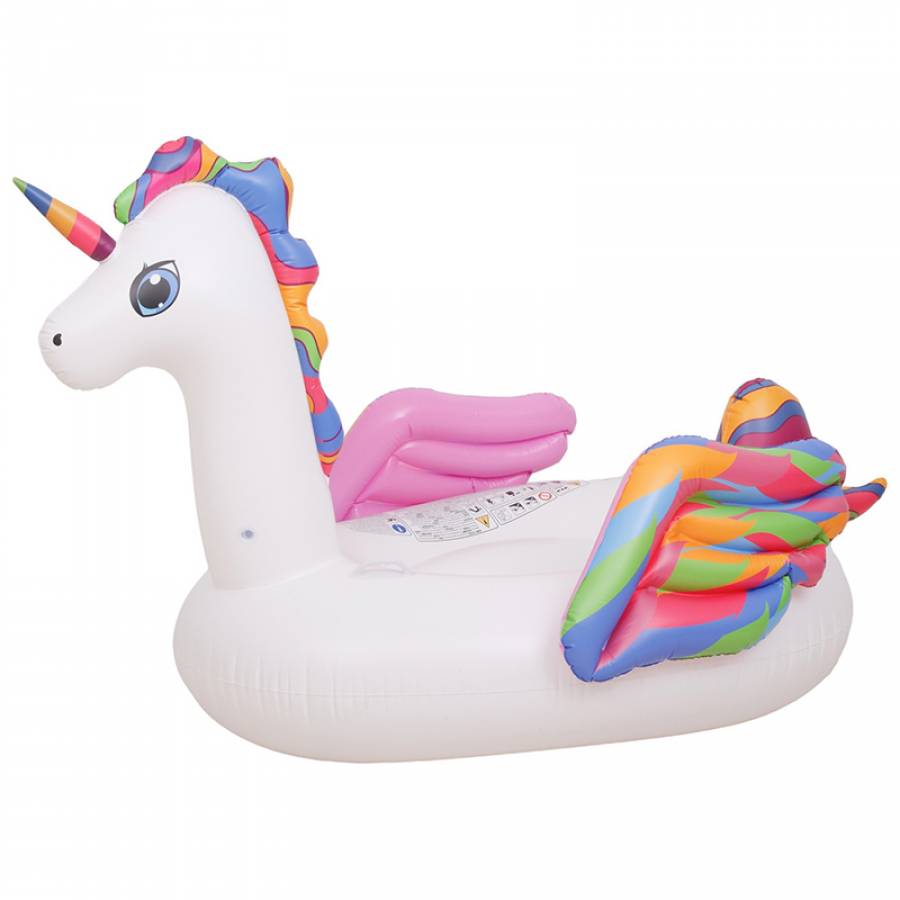 Barca Inflatabila Unicorn cu Manere, PVC, 222x132x123 cm
