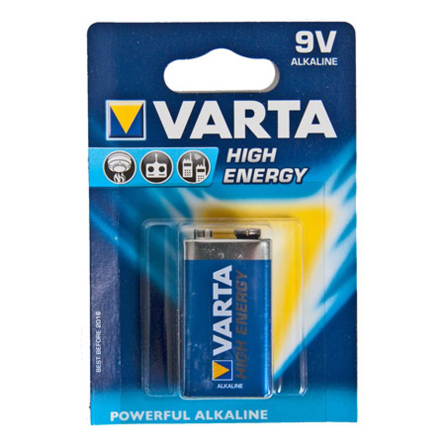 Baterie Alcalina Varta 6F22 1 buc Blister