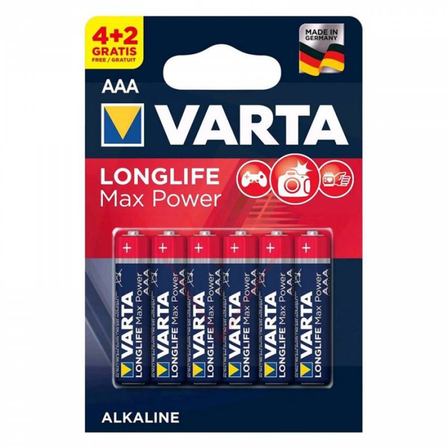 Baterie Alcalina MaxPower LR03 Varta Bl 6 buc