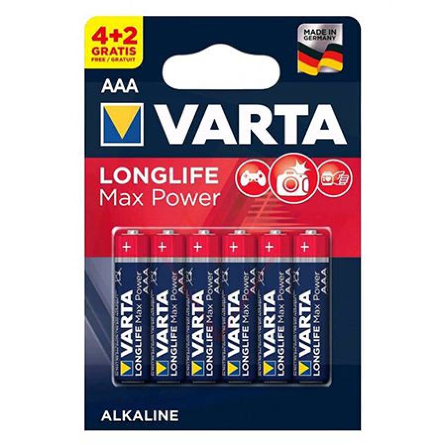 Baterie Alcalina MaxPower LR03 Varta Bl 6 buc