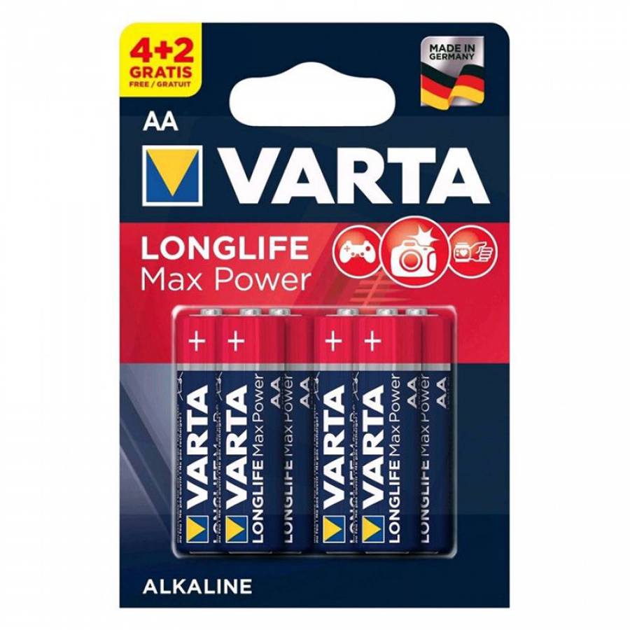 Baterie Alcalina Varta LR06 MaxPower 6buc Blister