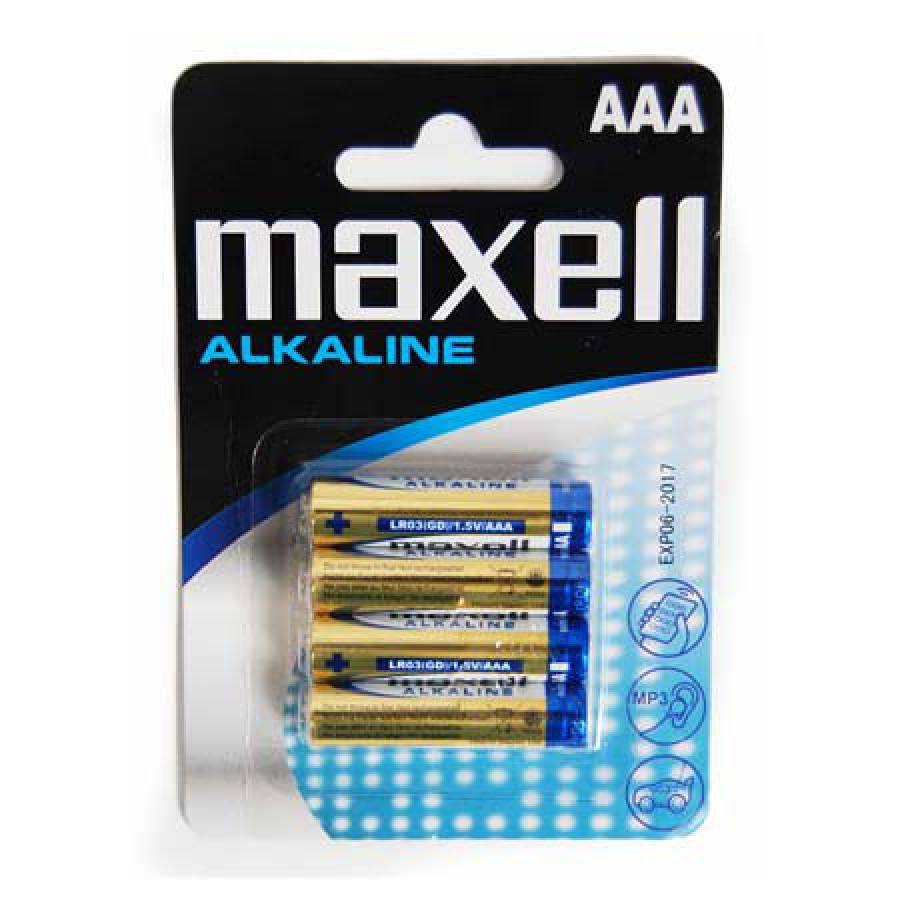 Maxell Blister Buc Alcalina LR03 4