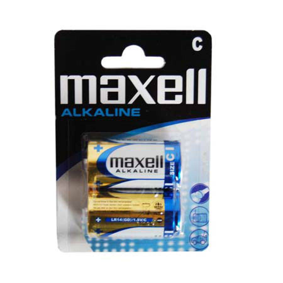 Baterie Maxell Alcalina LR14, Blister 2 Buc