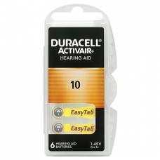 Pachet Baterii Duracell pentru Aparat Auditiv 10 Afectiuni 6 Unitati
