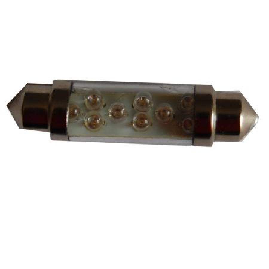 Bec auto 12V T10 8-LED SV8.5 Alb