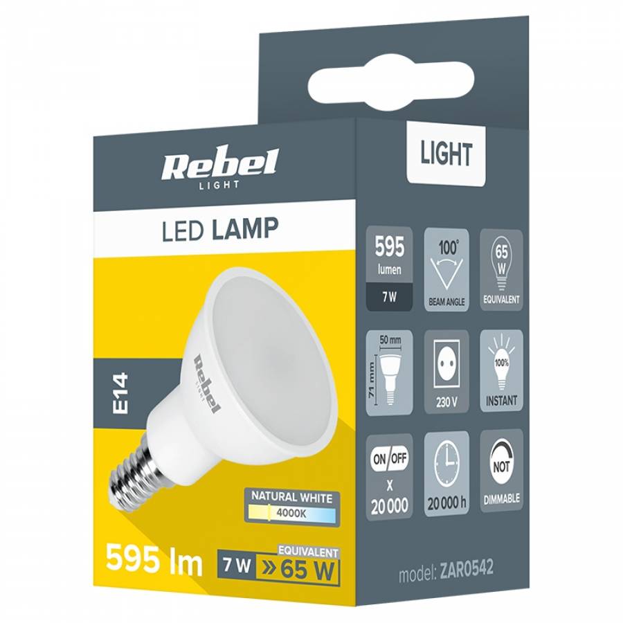Bec Led E14 7W Natural 4000K