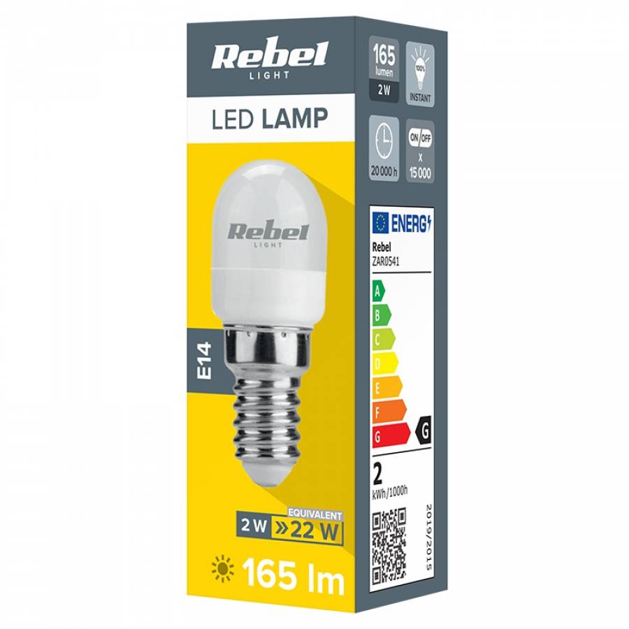Bec LED E14 Alb Rece 2W 6500K 230V