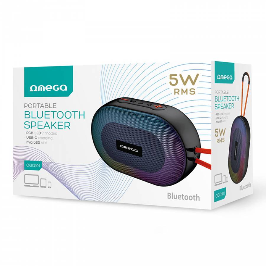 Boxa Bluetooth 5.1 Rgb 5w Rms