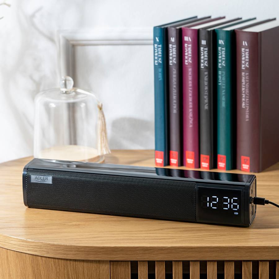 Boxa portabila cu ceas si alarma Bluetooth Adler