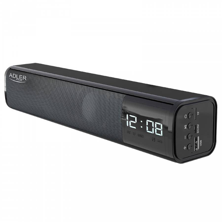 Boxa portabila cu ceas si alarma Bluetooth Adler
