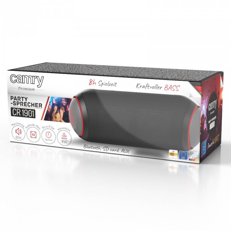 Boxa Bluetooth Portabila Puternica cu Design Elegat CR 1901