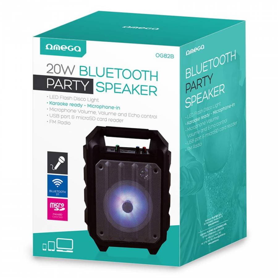 Boxa Portabila Bluetooth Cu Iluminare Og82b Omega
