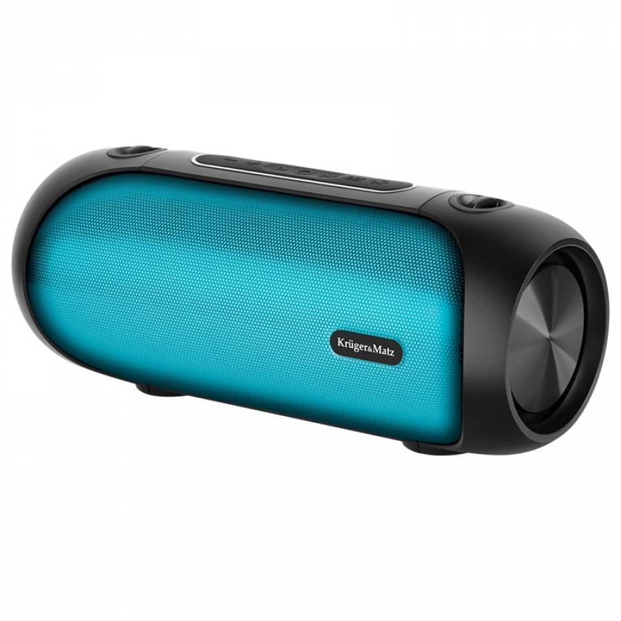 Boxa Portabila KRUGER&MATZ  Street XL, Conectivitate Bluetooth, USB, Aux, Iluminare RGB, Negru