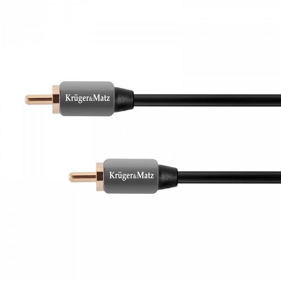 Cablu audio RCA-Kruger&Matz, 1m
