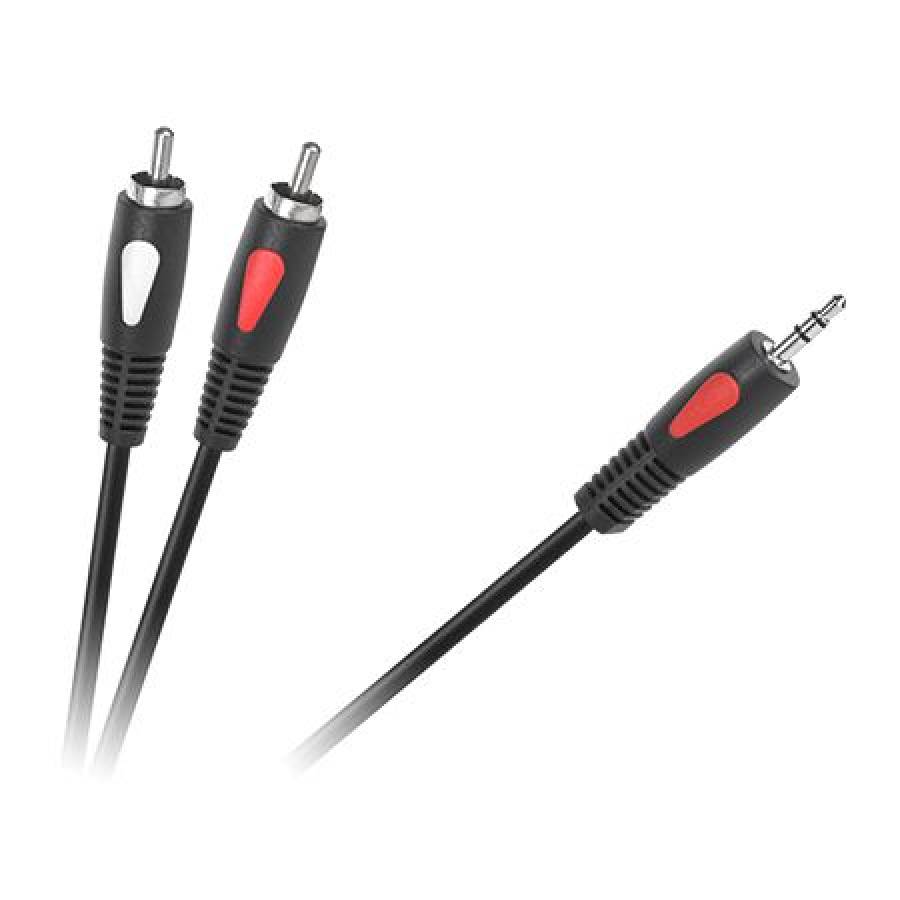 Cablu Jack 3.5 mm - 2 RCA 1.8m Eco-line Cabletech