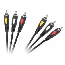 Cablu audio RCA 1m Cabletech Eco-line