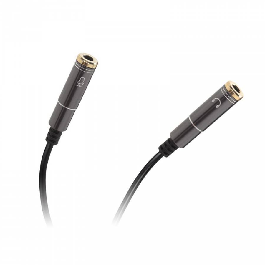 Cablu Adaptor 3.5 mm 4 Pini-2x Stereo 20cm