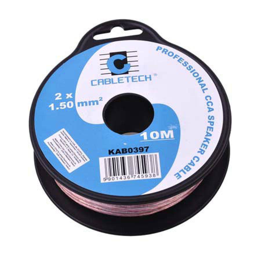 Cablu Difuzor Transparent CCA 2x1.50mm 10m