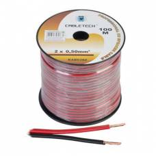 Cablu Difuzor Cupru 0.5mm 100m - Negru/Rosu