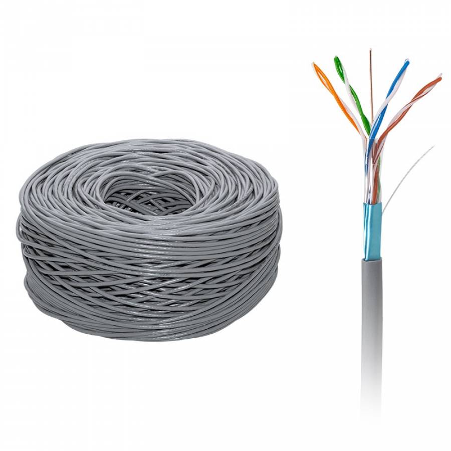 Cablu FTP Cat5e 0.5mm 305m - Cupru-Aluminiu, Rigid