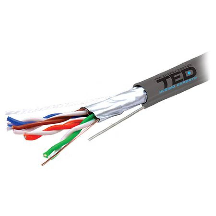 Cablu Ftp Cat 5e Cupru 0.5mm Rola 305m Ted El