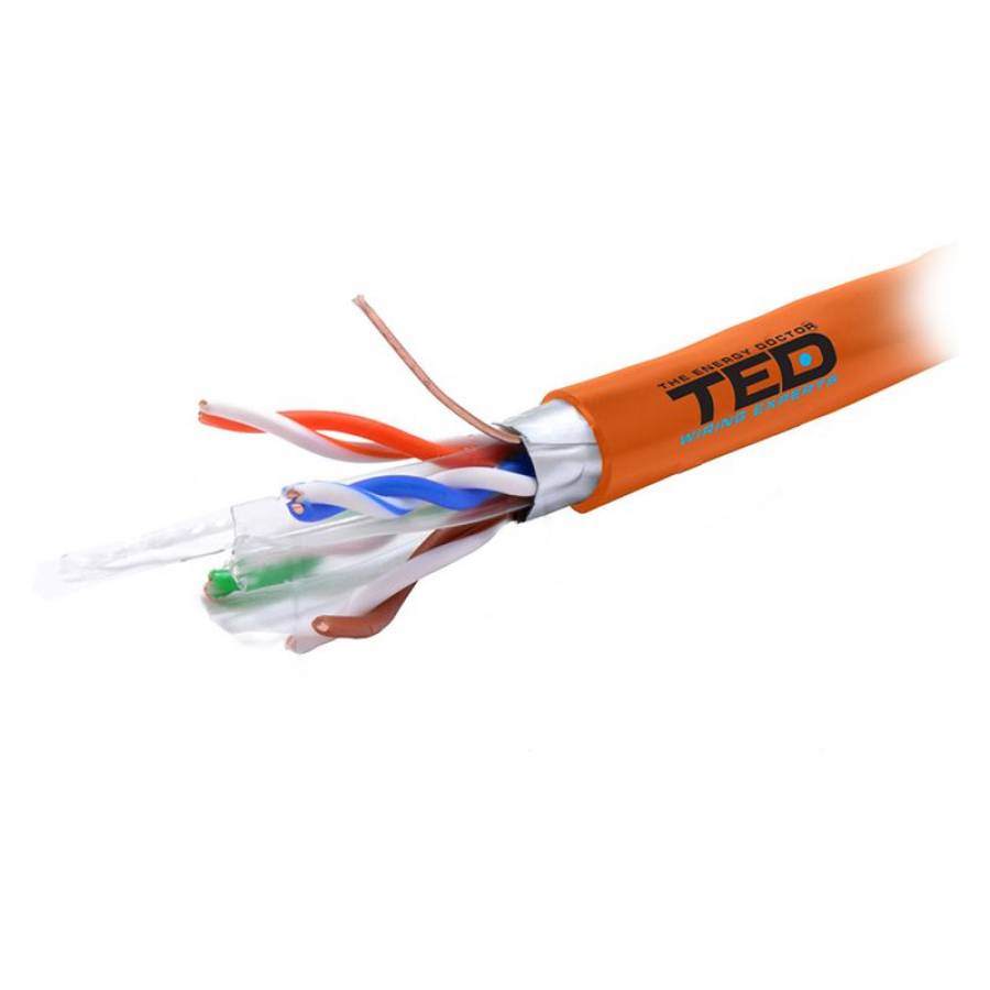 Cablu Ftp Cat 6 Cupru 0.56mm LSZH 305m - Recomandat Ted El