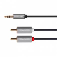 Cablu audio 3.5 - 2RCA 3m Kruger&Matz Basic