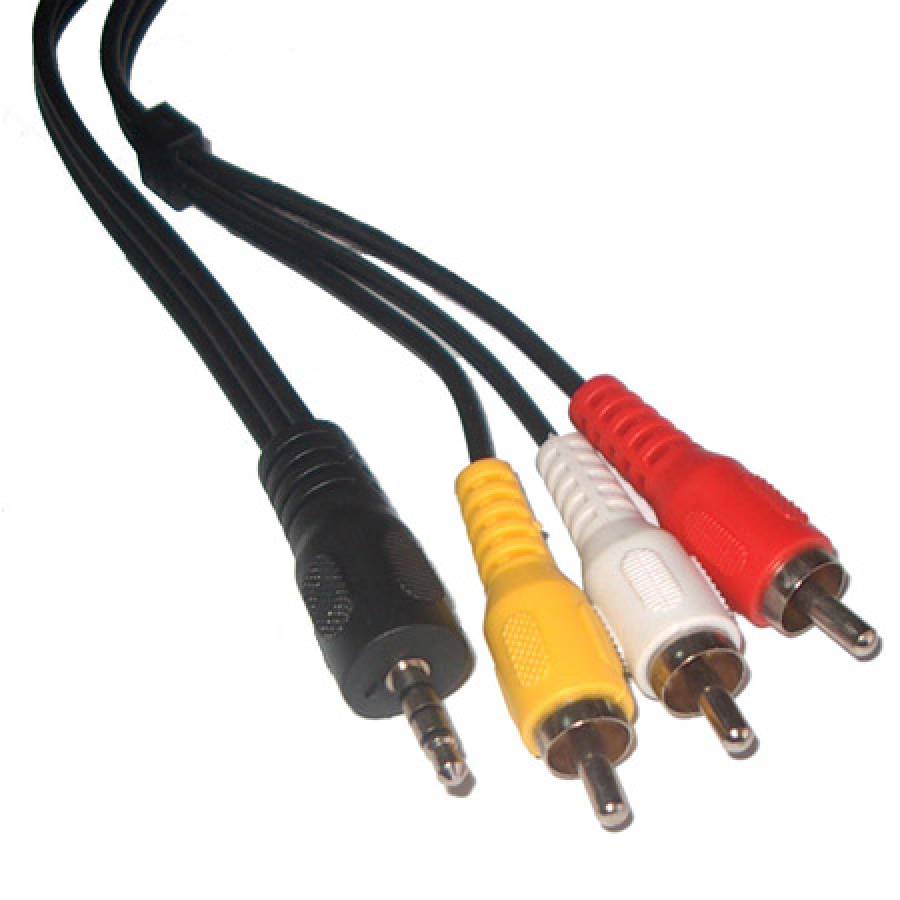 Jack 3.5 4 canale -3 RCA 3m, sunet si imagini